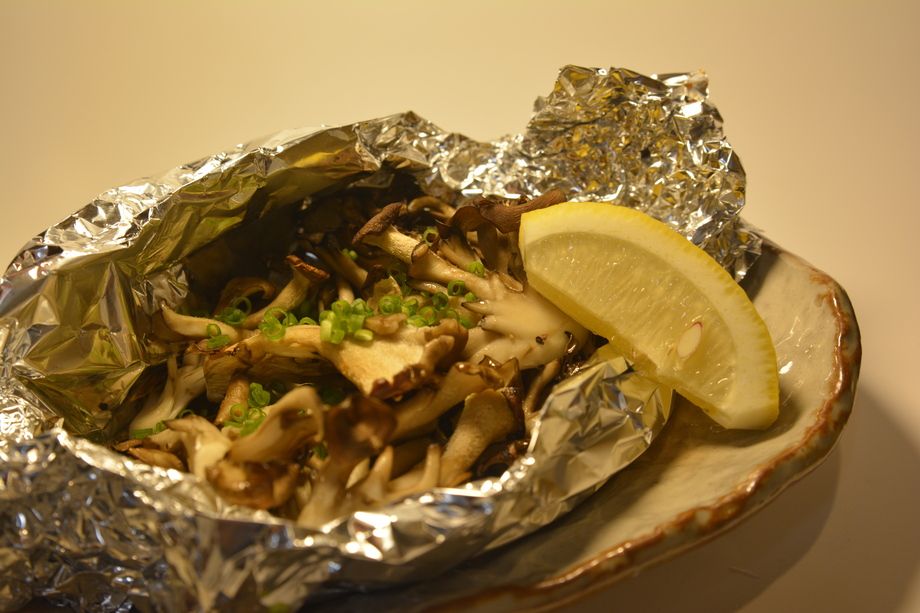 まいたけのバターホイル焼き