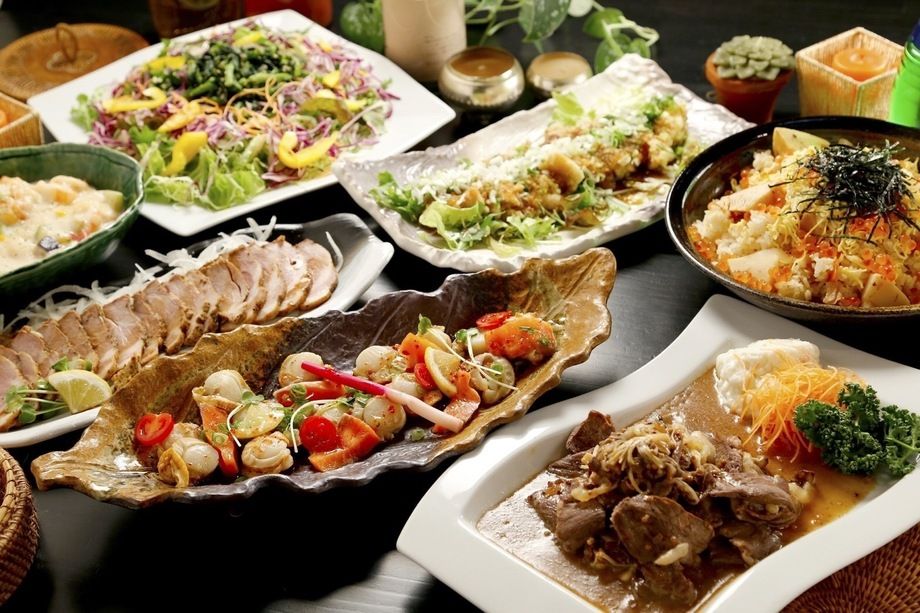 [日～木限定]魚介やお肉料理など6品＆200種類以上飲み放題コース★2時間