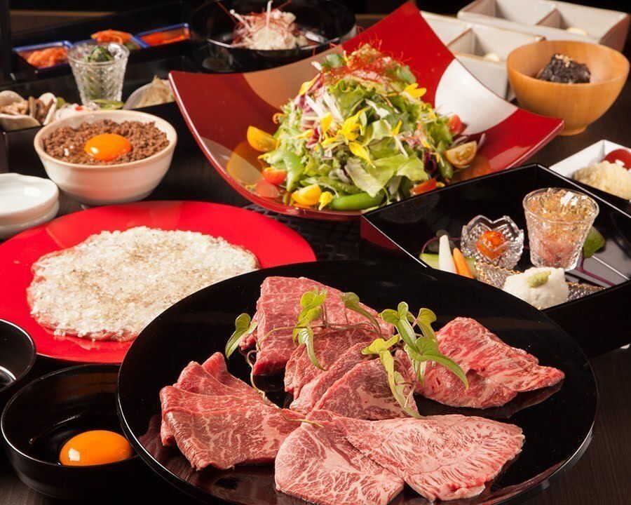 【お手軽コース（全9品）】厳選赤身＋上質なお肉が堪能できる定番コース！（6600円（税込））