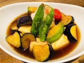 豆腐とお野菜の揚げ出し