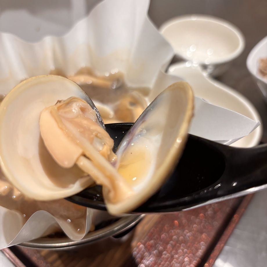 はまぐりのしゃぶしゃぶ