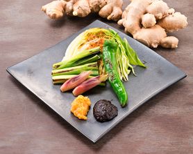 焼き野菜と生姜みそ
