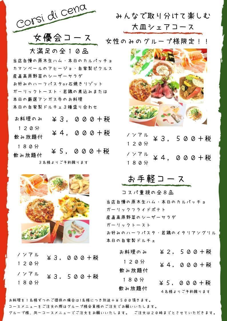 パーティーメニュー