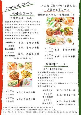 パーティーメニュー