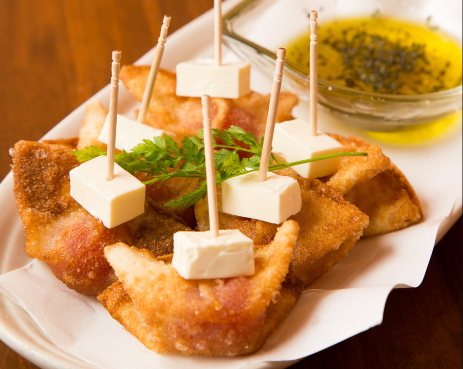 【揚げ餃子】トマト＆クリームチーズ	