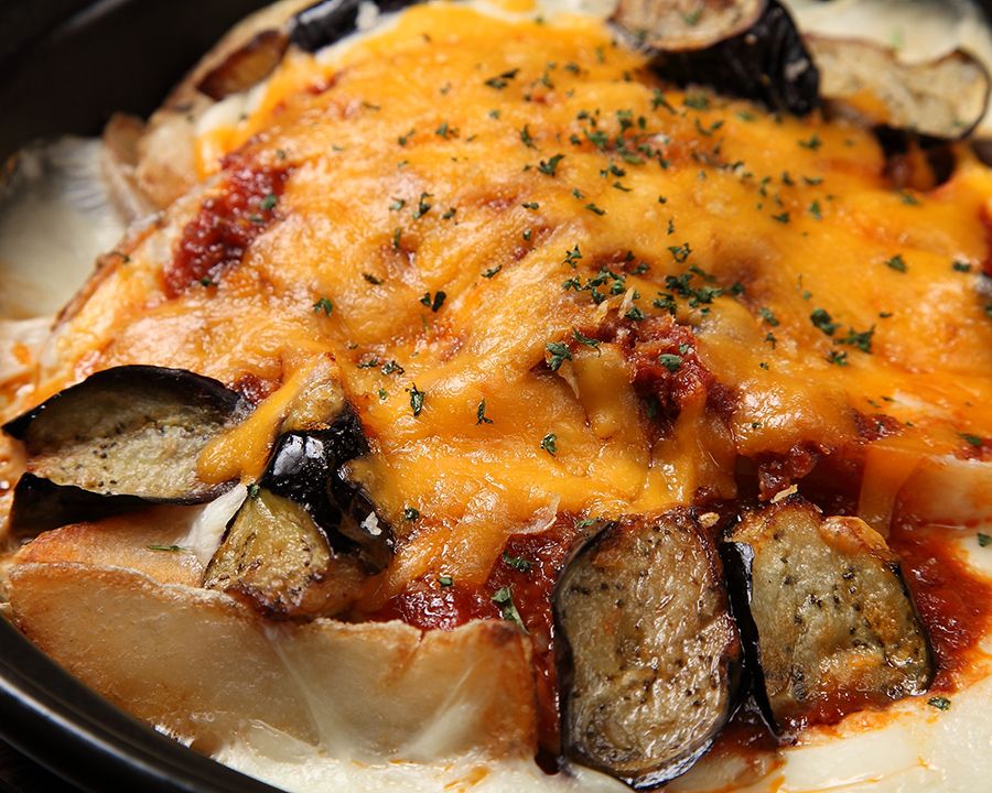 茄子とじゃが芋のミートグラタン（990円）