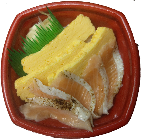 炙りサーモン玉子丼（並盛680円（税込）～）