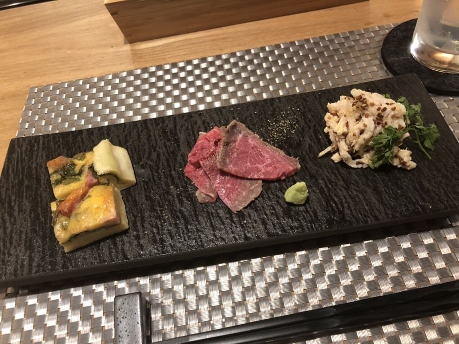 前菜3点盛り（／）