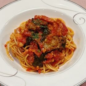 【◆トマトソーススパゲッティー◆】ナスとベーコンのアラビアータ