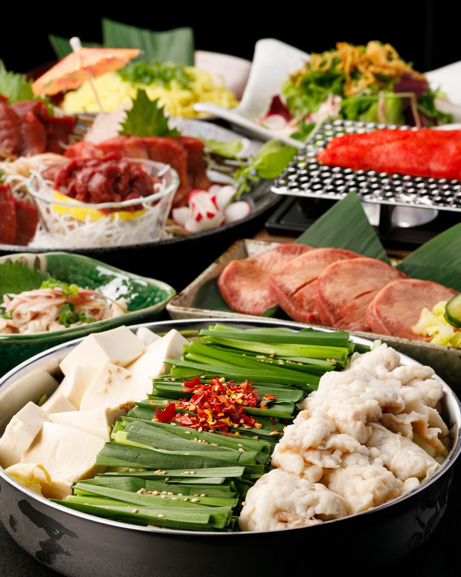 もつ鍋青葉コース（全5品）1人前（1990円（税別））