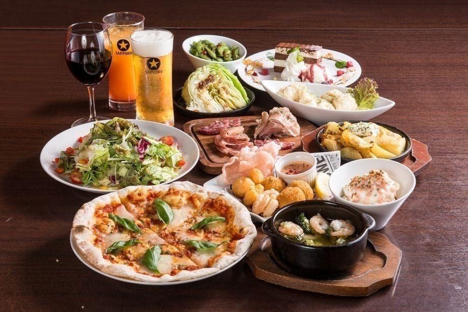 お手軽ショートコース(全7品)90分飲み放題付き※写真はイメージです（4,500円(税込)）