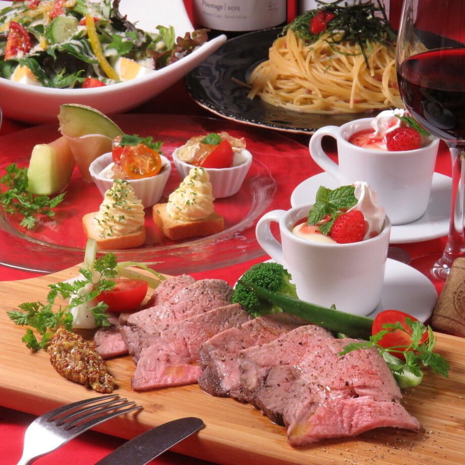 ☆歓送迎会/誕生日/女子会/記念日/合コンに☆季節のコース全7品[2h飲放]付3000円（3000円(税別））