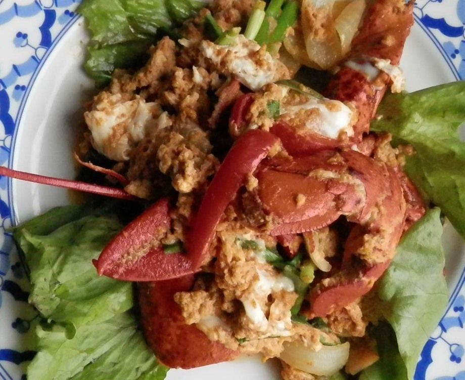 กุ้งผัดผงกะหรี่