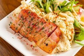 厚切りベーコンのポテトサラダ