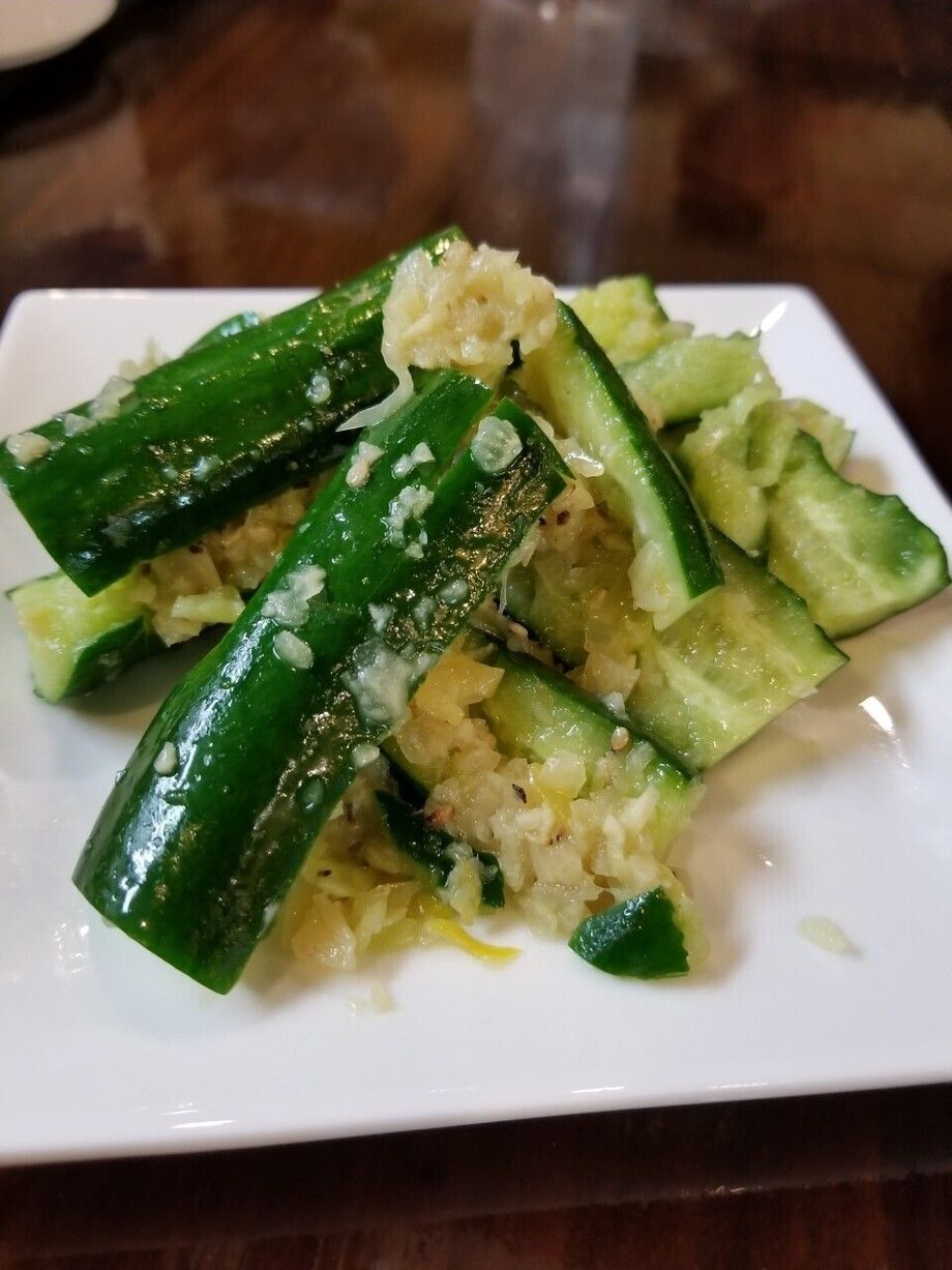自家製にんにくの塩だれきゅうり