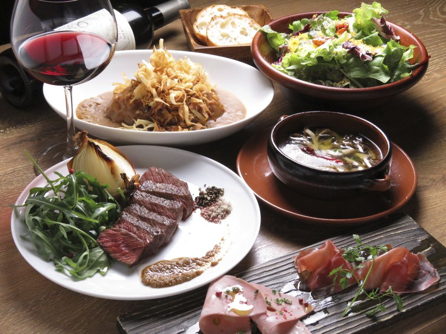 【2時間飲み放題付き（スタンダード）】メインが選べる！レアミートコース 5,500円⇒4,980円(税別)