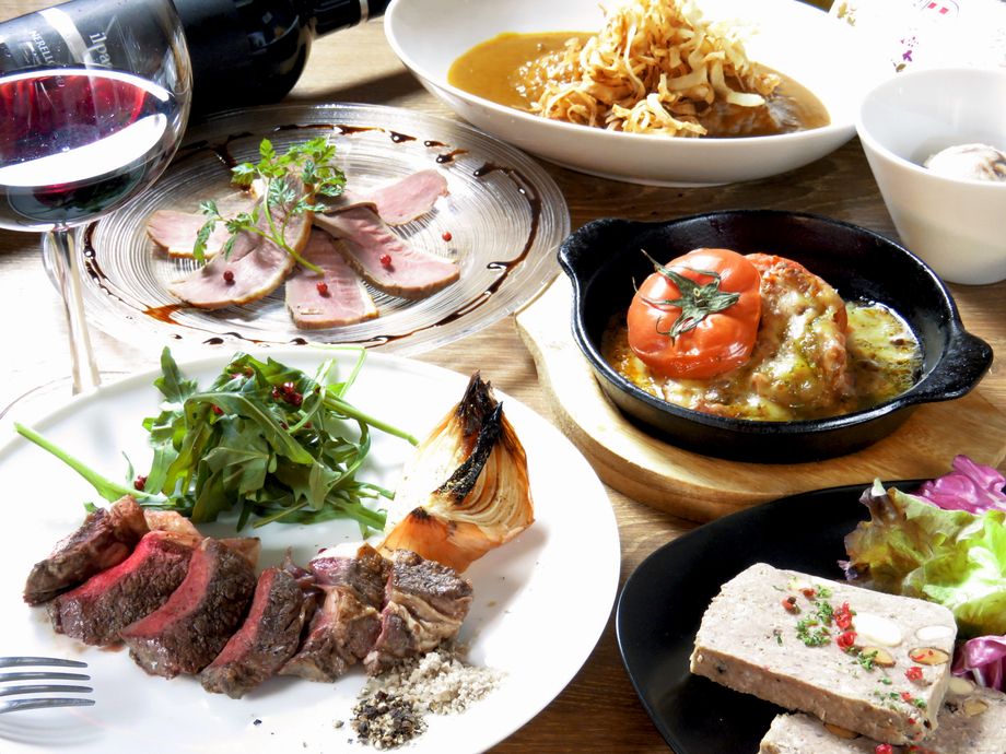 【2時間飲み放題付き（プレミアム）】イチオシ！ジビエ尽くしコース 7,000円⇒5,980円(税別)