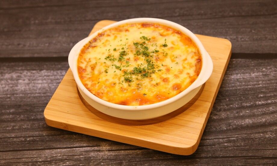 ボロネーゼとマッシュポテトのグラタン