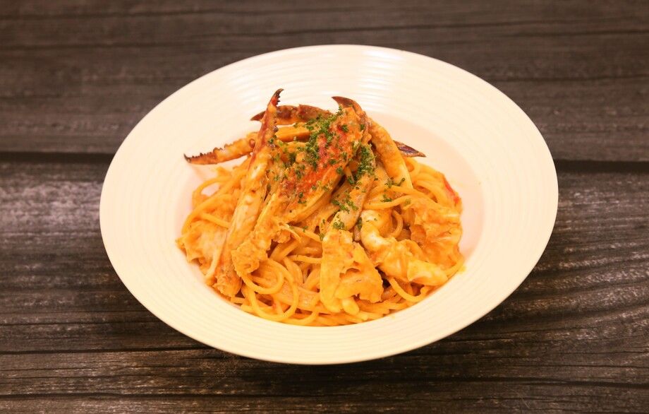 ワタリガニのトマトクリームソース