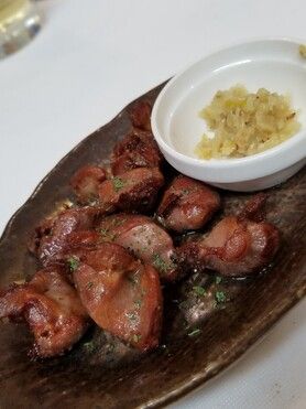 国産鶏の砂肝ポン酢