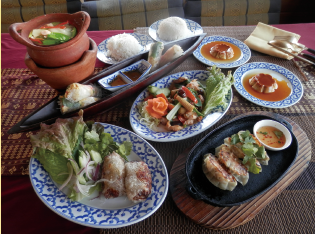 อาหารชุด"ไม่เผ็ดอาหารไทย"