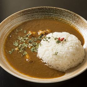 薬膳スープで作ったチキンカレー