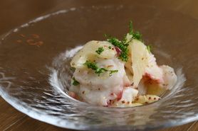 国産水タコと有機セロリのマリネ