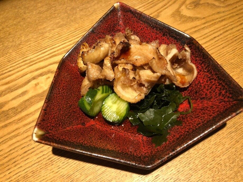 炙り鳥皮ポン酢（550円(税抜き)）