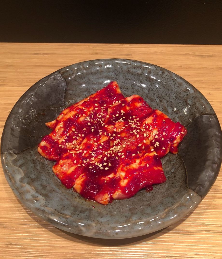 サムギョプサル(旨辛コチュジャンタレ)（480円(税込528円））