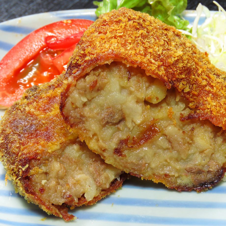 福島 黒毛和牛(郡山うねめ牛)の 贅沢コロッケ（750円(税別)）