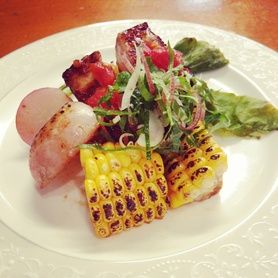 無農薬の地場野菜と香福豚