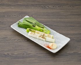 長ねぎの一本焼き