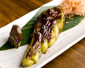 長茄子の炭火焼