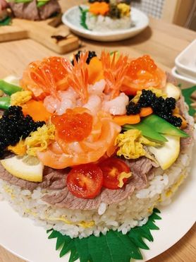 寿司ホールケーキ15cm（2～3人前）