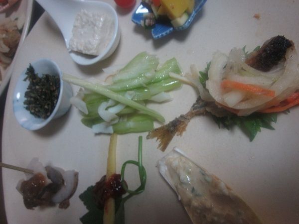 コース料理のプレート