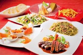 ★[ディナーコース①]2名様～記念日におススメ！牛フィレ肉ステーキ赤ワインソースとチーズラクレットのシェアコース[お祝い対応]