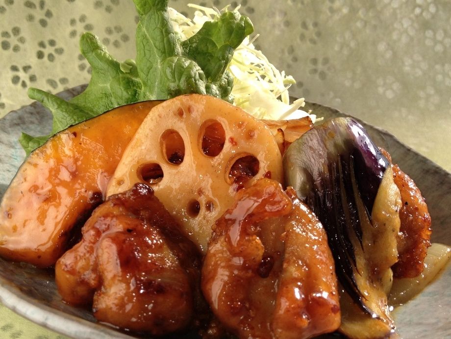 鶏と野菜の黒酢南蛮（1,250円）
