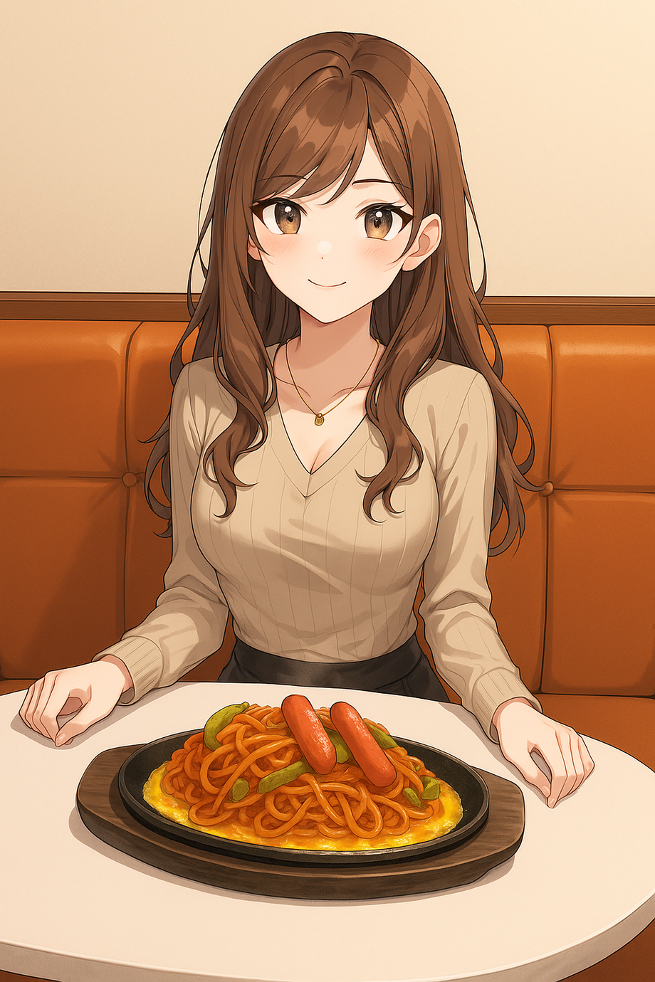 鉄板焼きそば(ケチャップ味)＋コーヒー（500円）