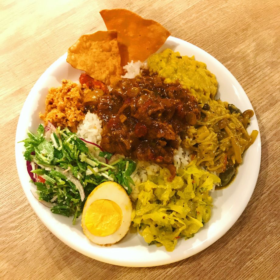 スリランカプレート(ライス＆カリー)