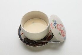 【デザート】きな粉豆乳プリン　茶碗蒸し仕立て