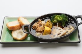 【海鮮】ホタテと野菜の和風アヒージョ