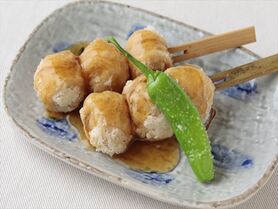 【揚げ物】手毬湯葉のみたらし団子風揚げ出し