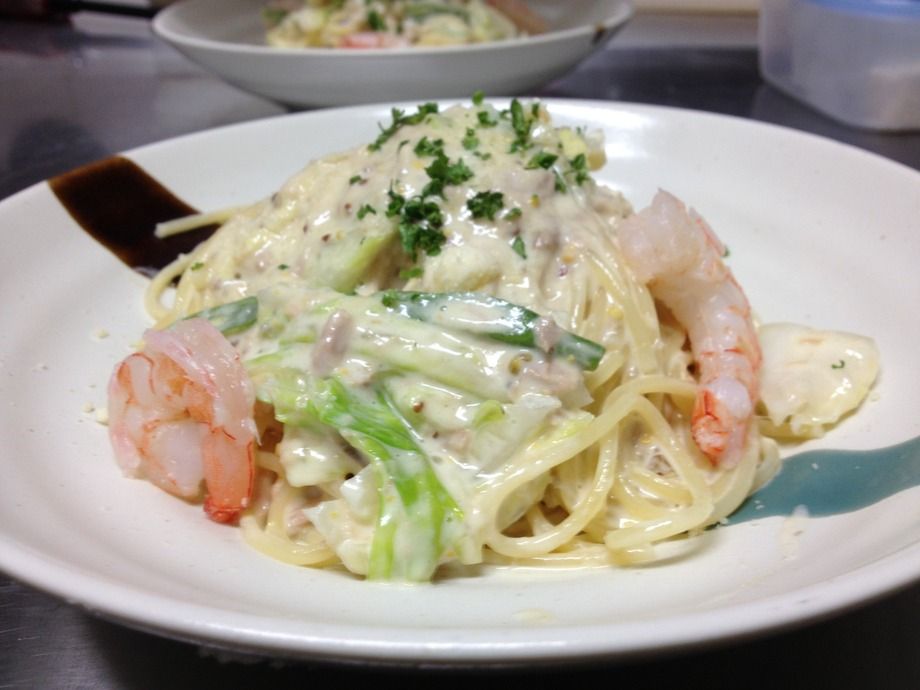 本日のクリームpasta