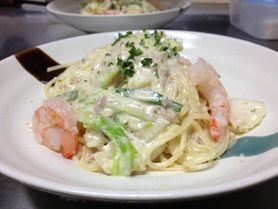 本日のクリームpasta