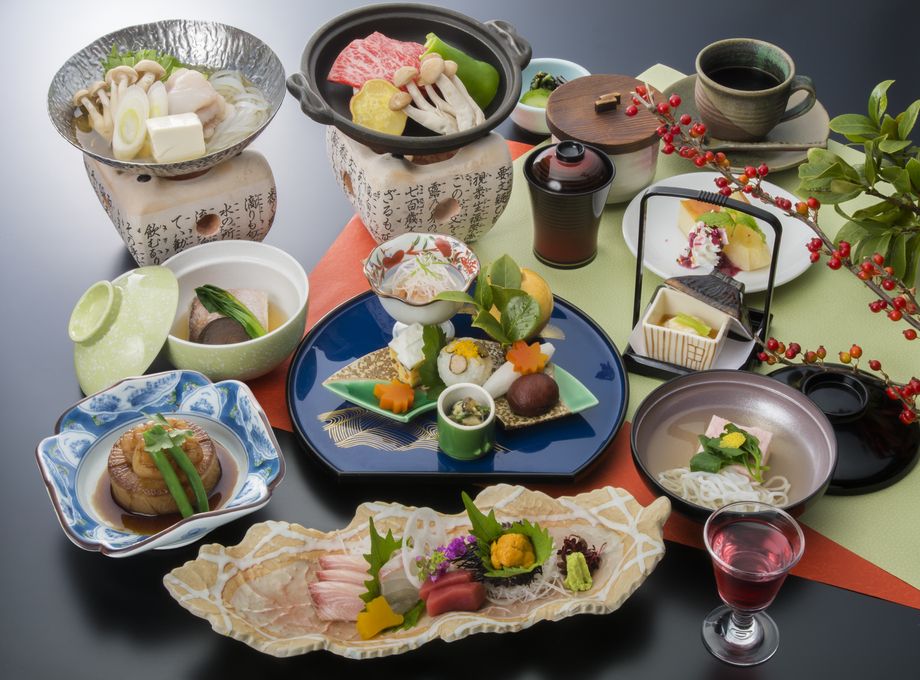 おもてなし懐石　有心（うしん）　写真イメージ（８６４０円）