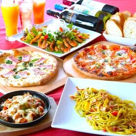 ★3480円[忘年会・新年会・歓送迎会に最適]ピザパスタ宴会コース