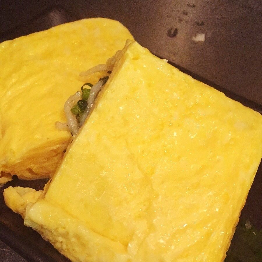 出し巻き玉子（プレーン、じゃこと葱）（580円）