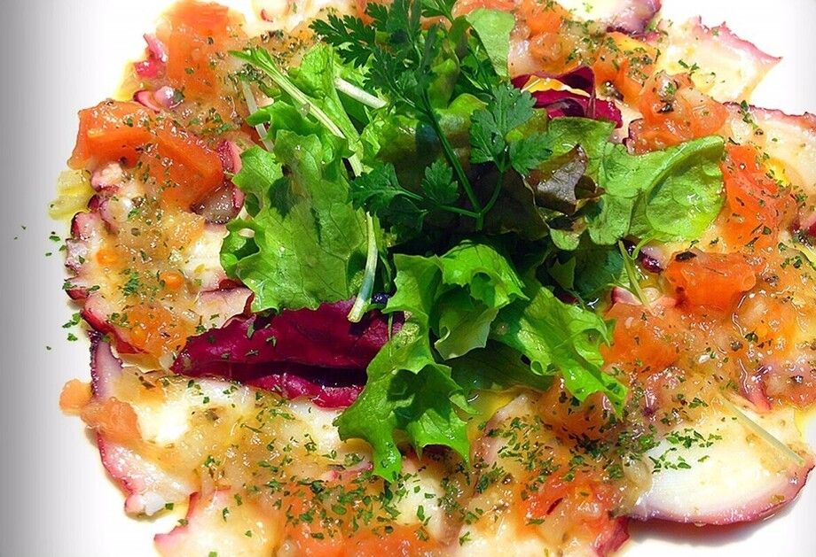 真蛸のカルパッチョ