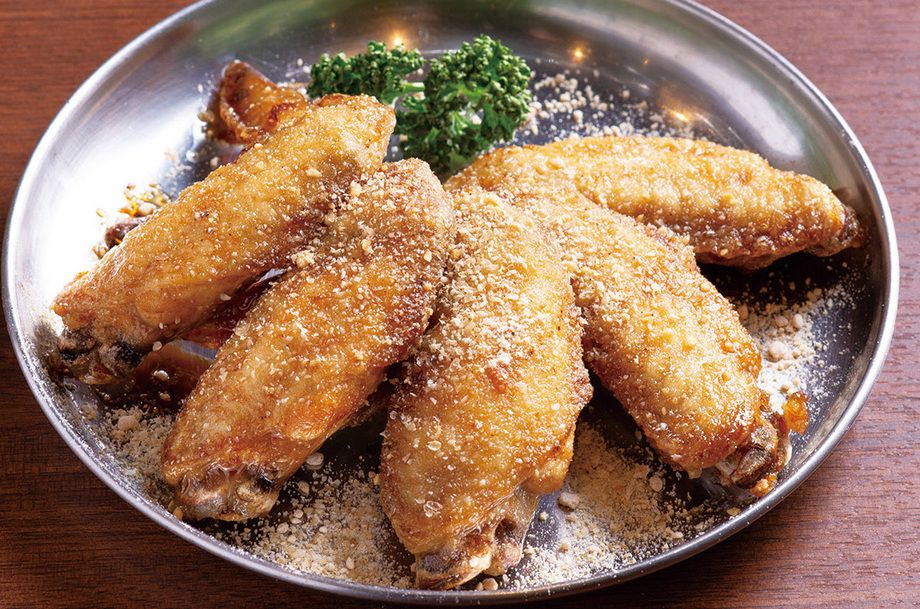 手羽先一人前5本入り　にんにく風味味（650円）