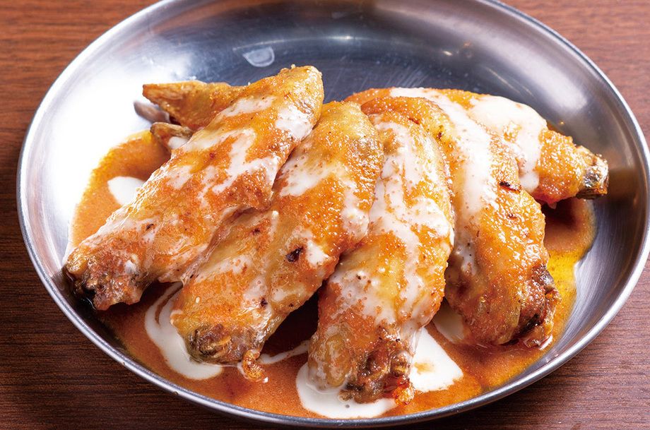 手羽先一人前5本入り　明太マヨ味（650円）